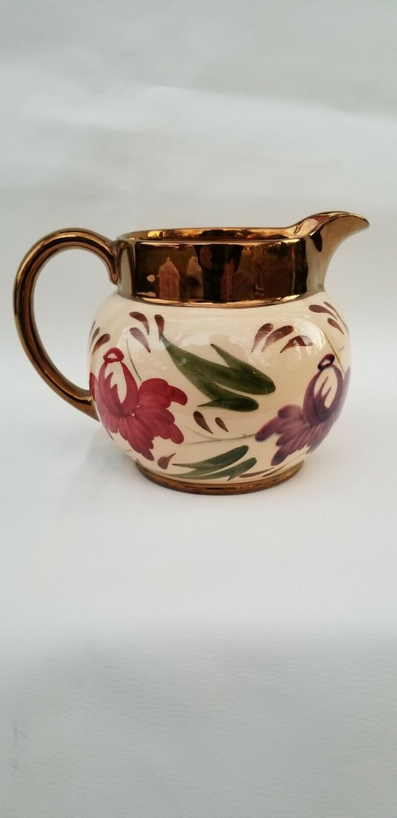 Vintage Wade Heath Copper Luster Pitcher Made In England