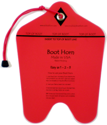 Ski & Snowboard Boot Horn - Helps Put On Ski Boots Easier!