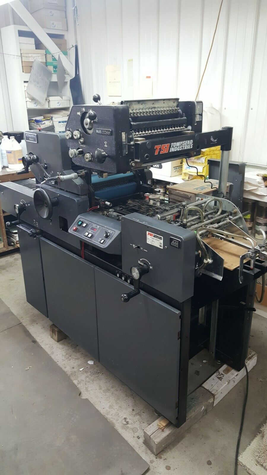 2-color Multigraphics 1650 K Multi Printing Press With T-51