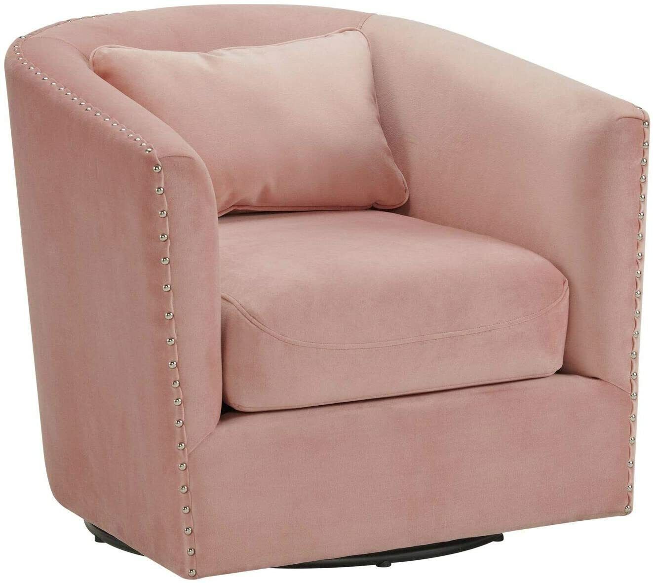 Picket House Furnishings Zola Swivel Chair In Blush