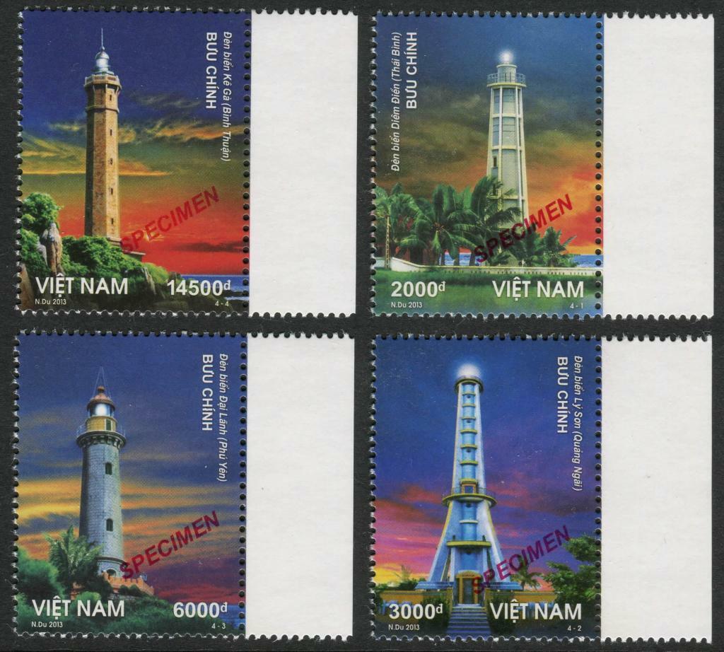 1035 Vietnam Lighthouse Stamps 2013 Mint Specimen