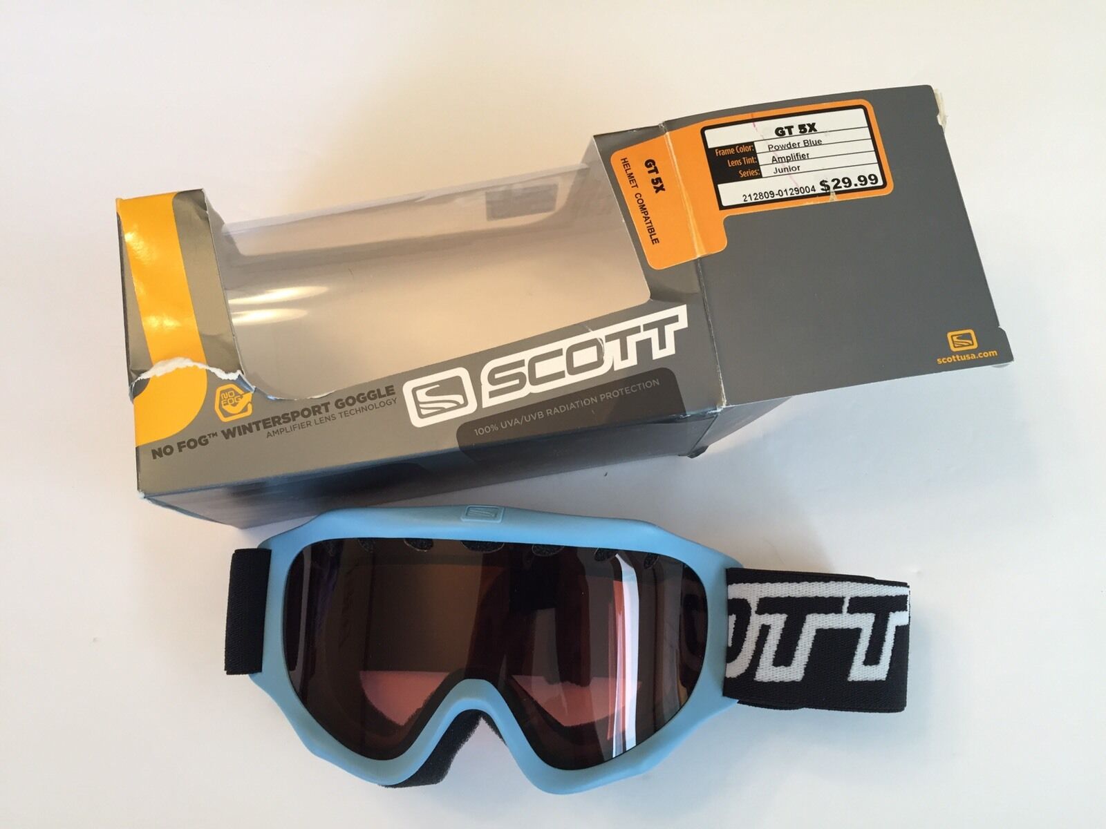 Scott Junior No Fog Winter Sport Goggles Skiing Snowmobile Atv Gt 5x