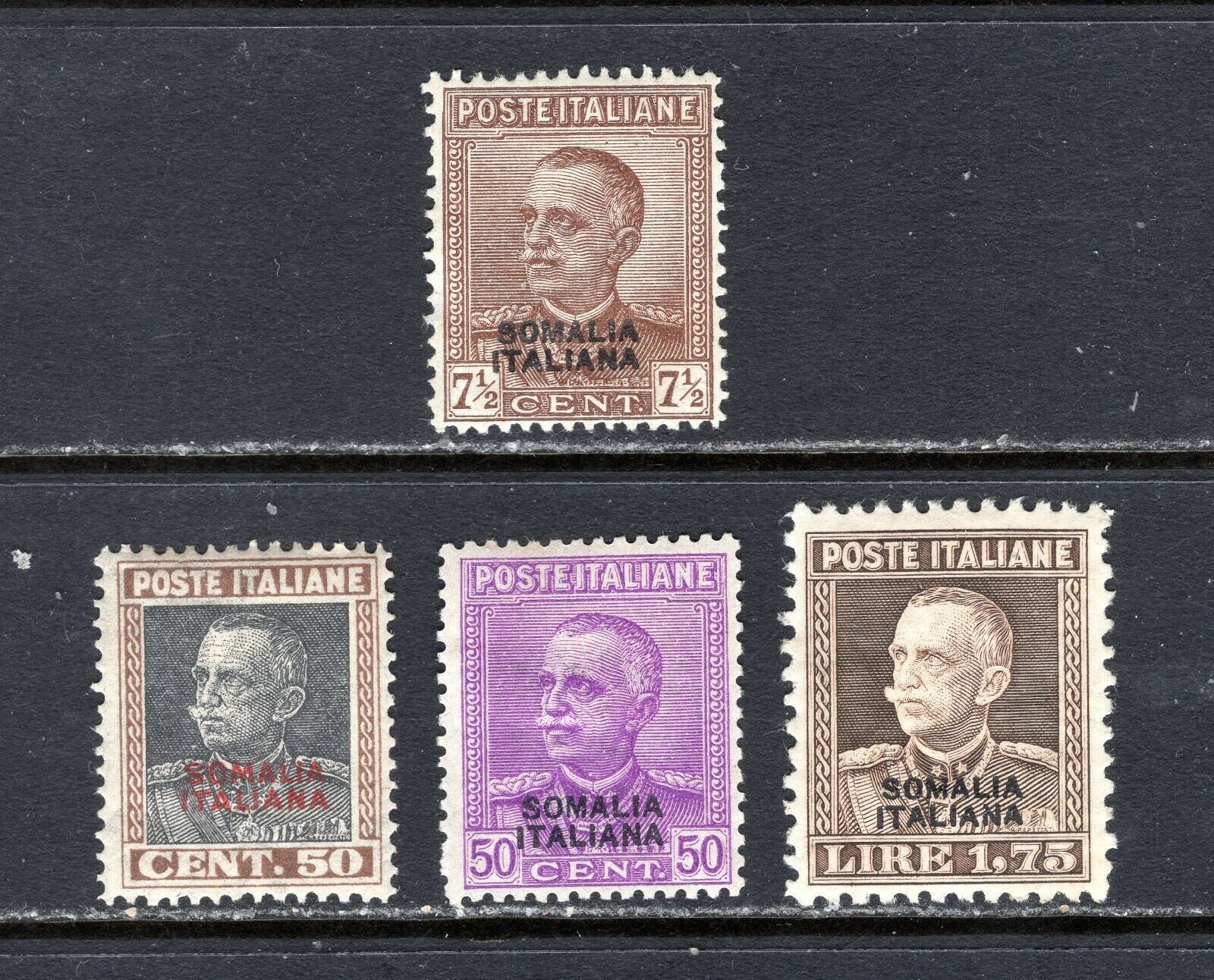 Jhl 1928-30 Somalia 100-103 Full Set Of 4 Mint F/vf Lh (cat $233)