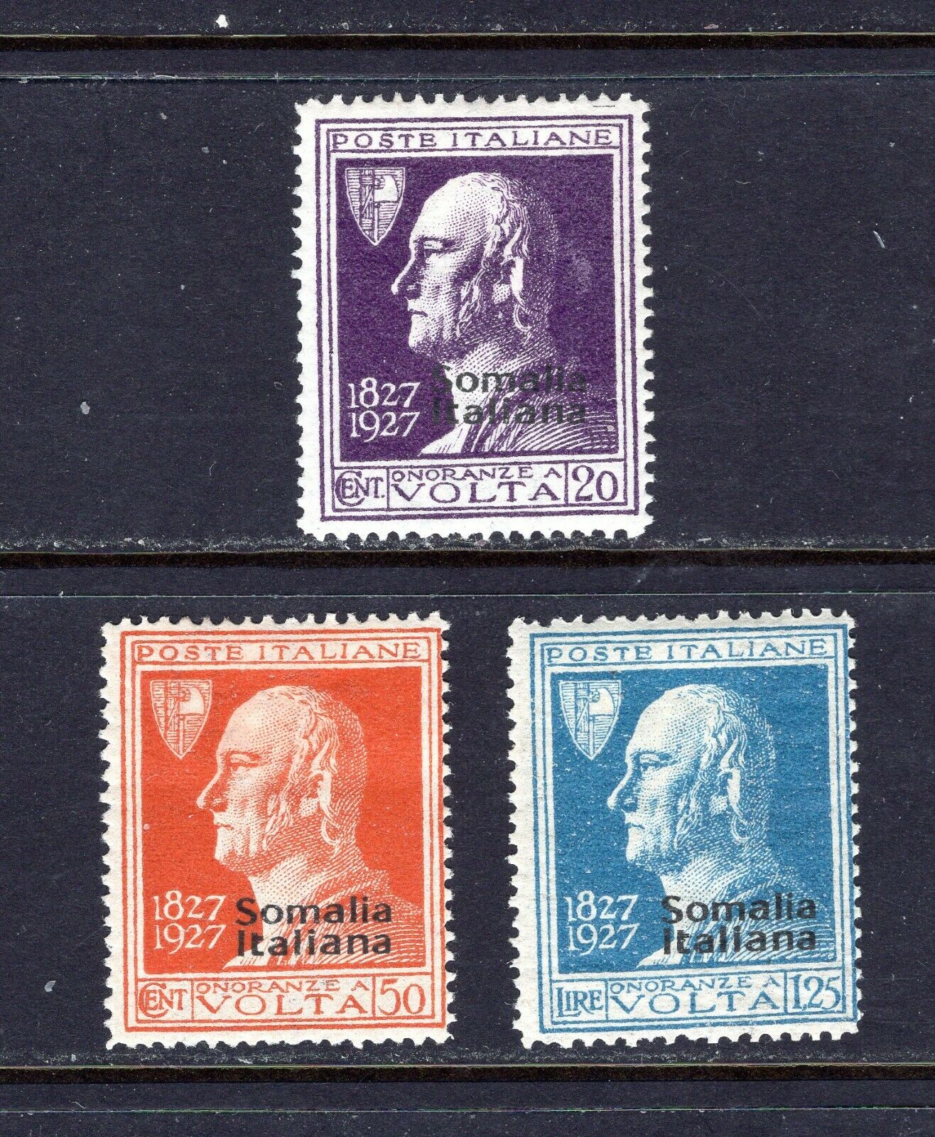 Jhl 1927 Somalia 97-99 Full Set Of 3 Mint F/vf Lh (cat $29)
