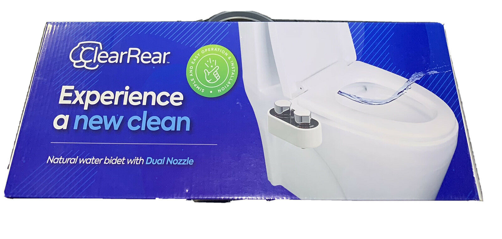 Clear Rear Mechanical Bidet Sprayer With Self Cleaning Nozzle Easy Set-up