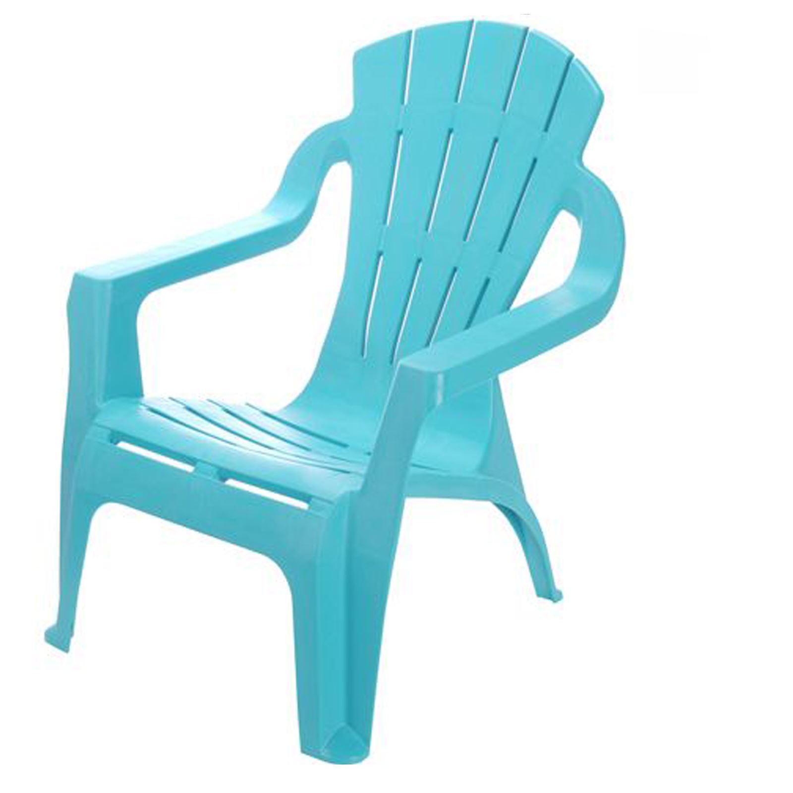 Kids Chair Children Seat Outdoor Garden Stackable Toddler Blue 33 X 37 X 44cm