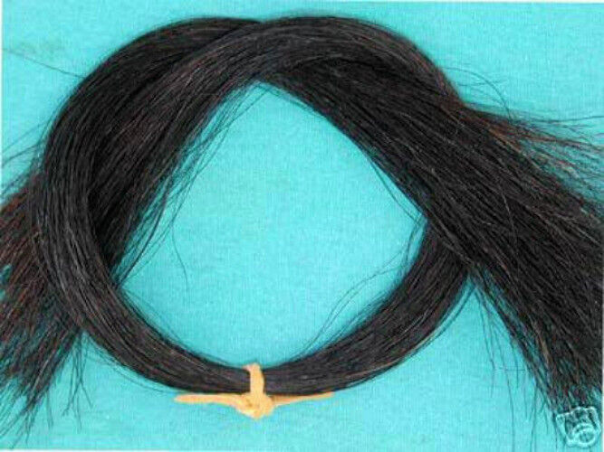 1 Oz.  16" Black Horse Hair, Real Horse Hair