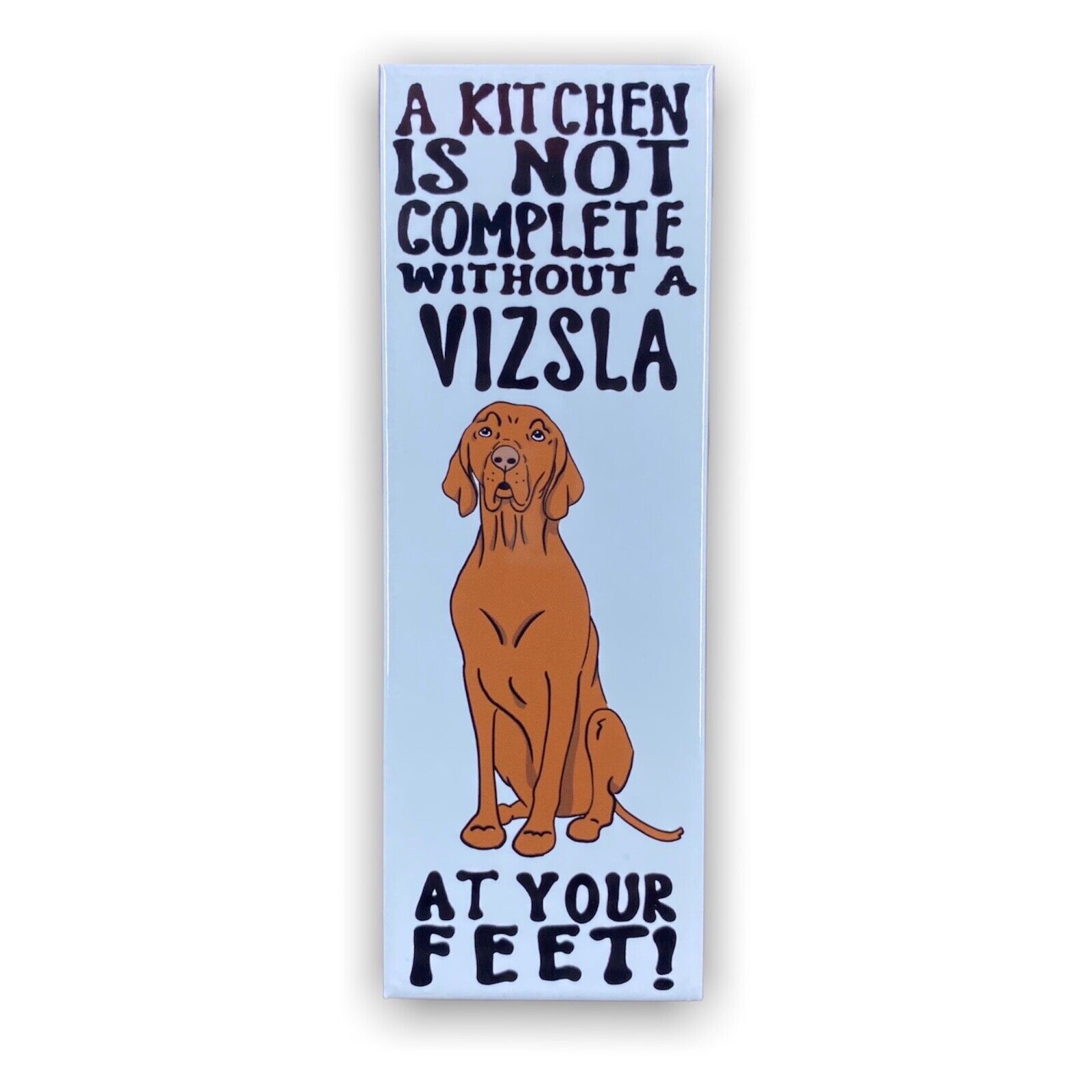 Vizsla Dog Magnet Handmade Pet Portrait Art Kitchen Decor Gift 1.5x4.5"